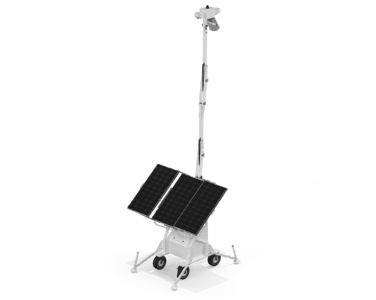 Allvuz solar-powered mobile surveillance camera system