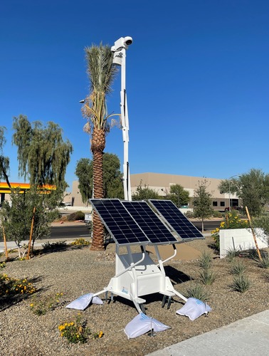 Allvuz mobile surveillance system deployed at a jobsite