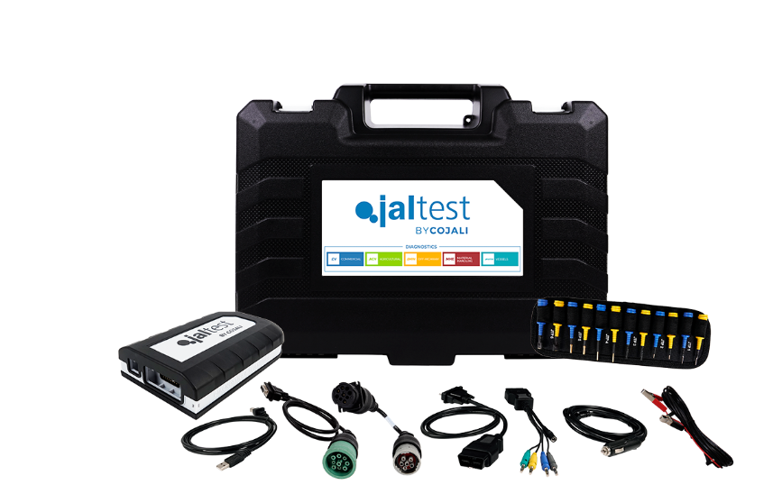 Jaltest diagnostic interface, carrying case, adapters and cables